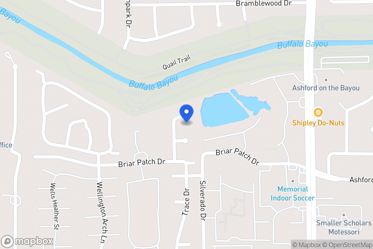 Map of 1211 Trace Dr, Houston