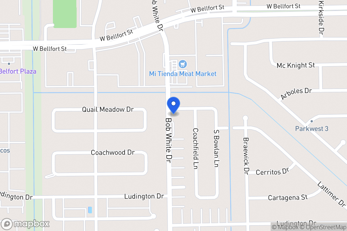 Map of 6247 Quail Meadow Dr, Houston