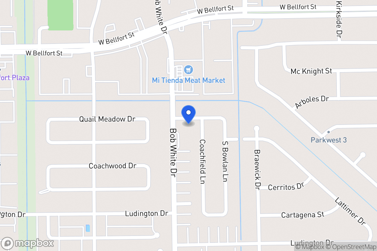 Map of 6239 Quail Meadow Dr, Houston