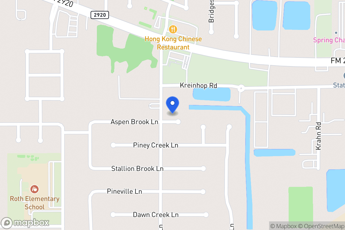 Map of 4314 Aspen Brook Ln, Spring