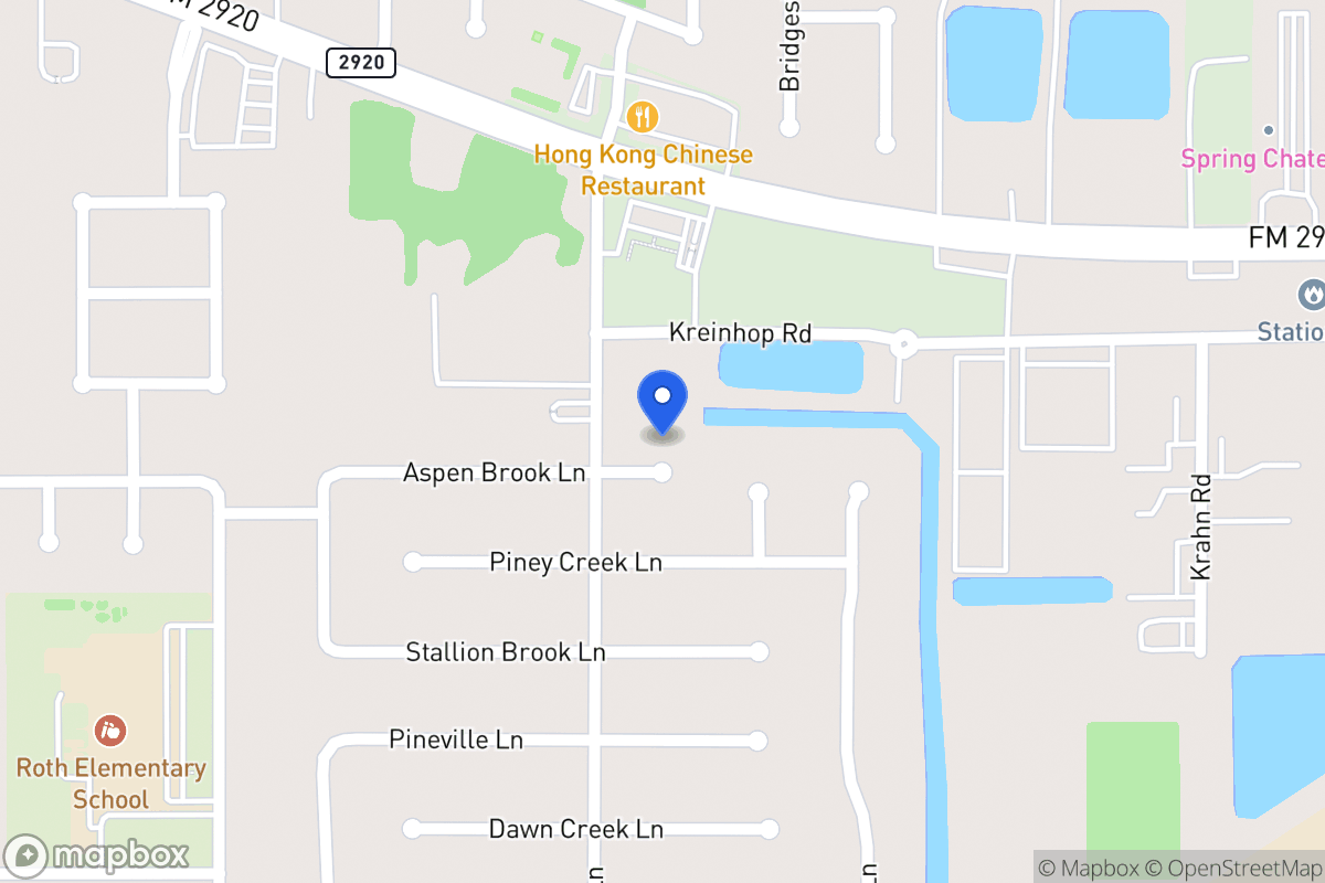 Map of 4310 Aspen Brook Ln, Spring