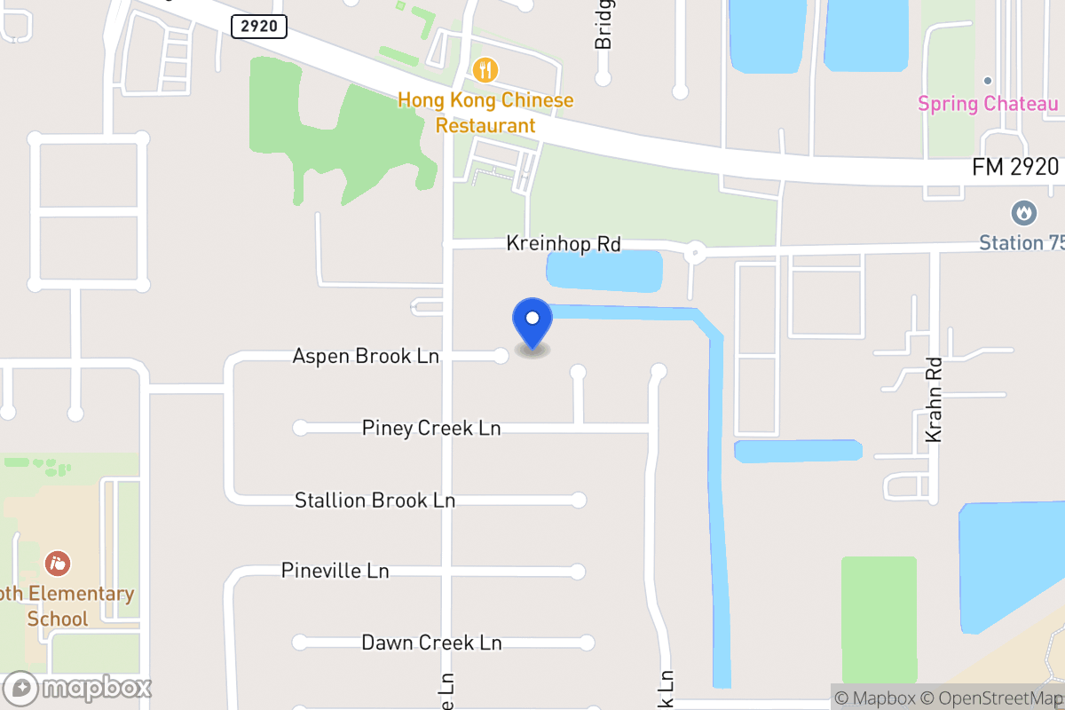 Map of 4303 Aspen Brook Ln, Spring