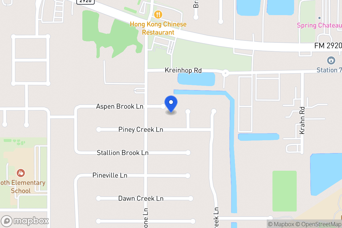 Map of 4307 Aspen Brook Ln, Spring
