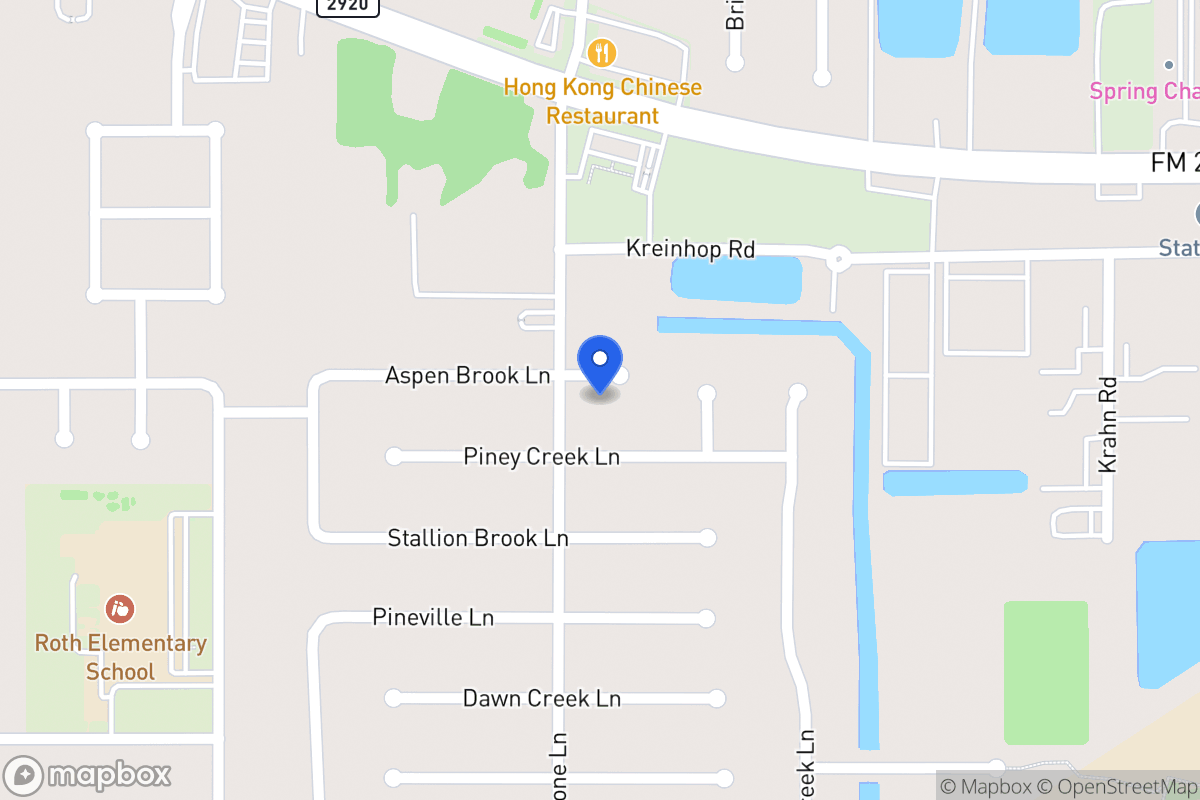 Map of 4315 Aspen Brook Ln, Spring