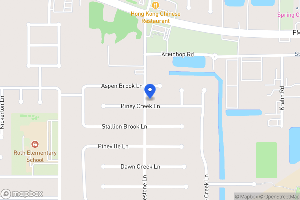 Map of 4318 Piney Creek Ln, Spring
