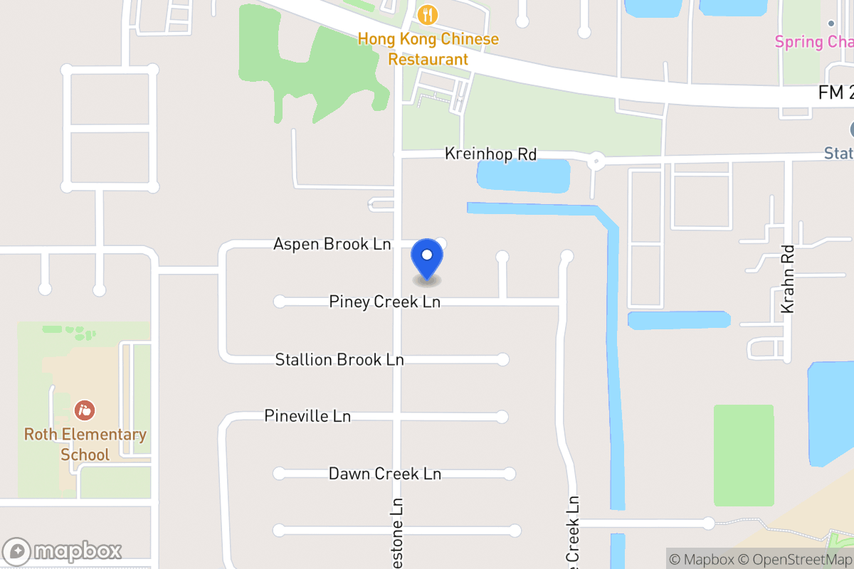 Map of 4314 Piney Creek Ln, Spring