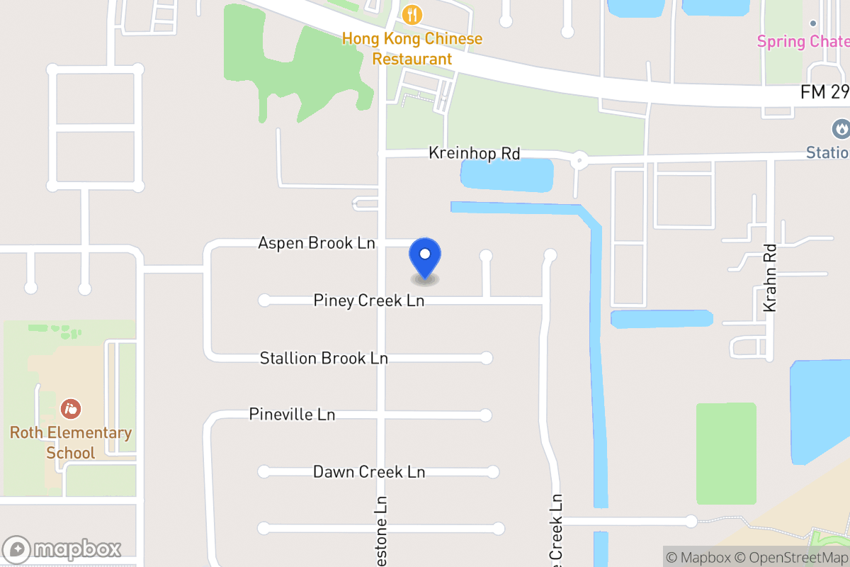 Map of 4310 Piney Creek Ln, Spring
