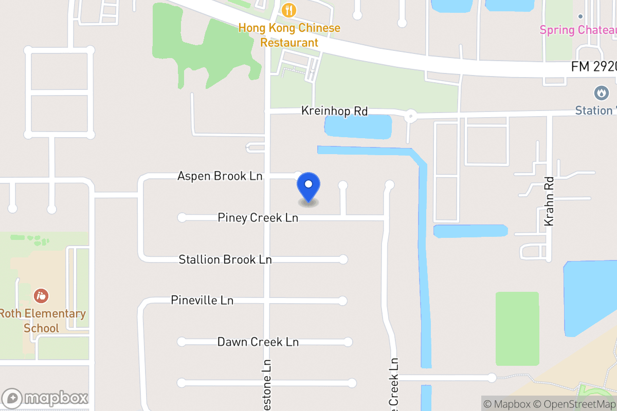 Map of 4306 Piney Creek Ln, Spring