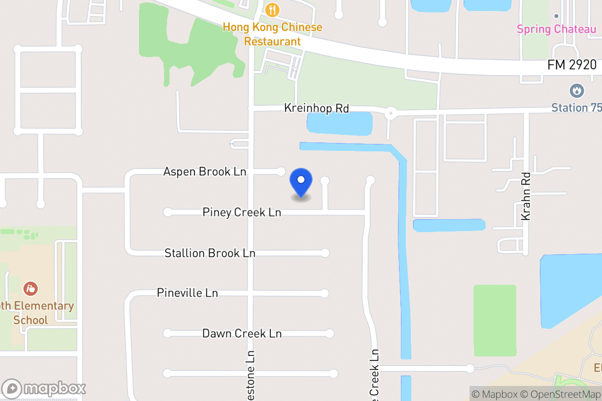 Map of 4302 Piney Creek Ln, Spring