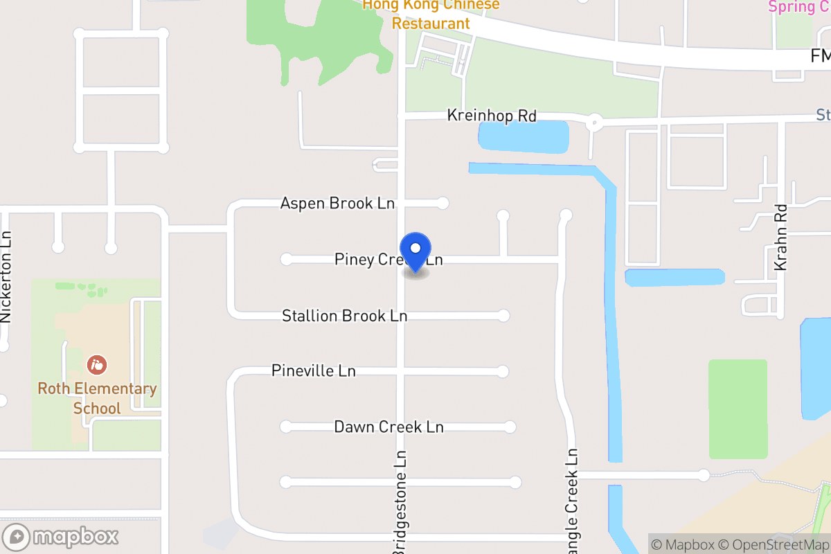 Map of 4319 Piney Creek Ln, Spring