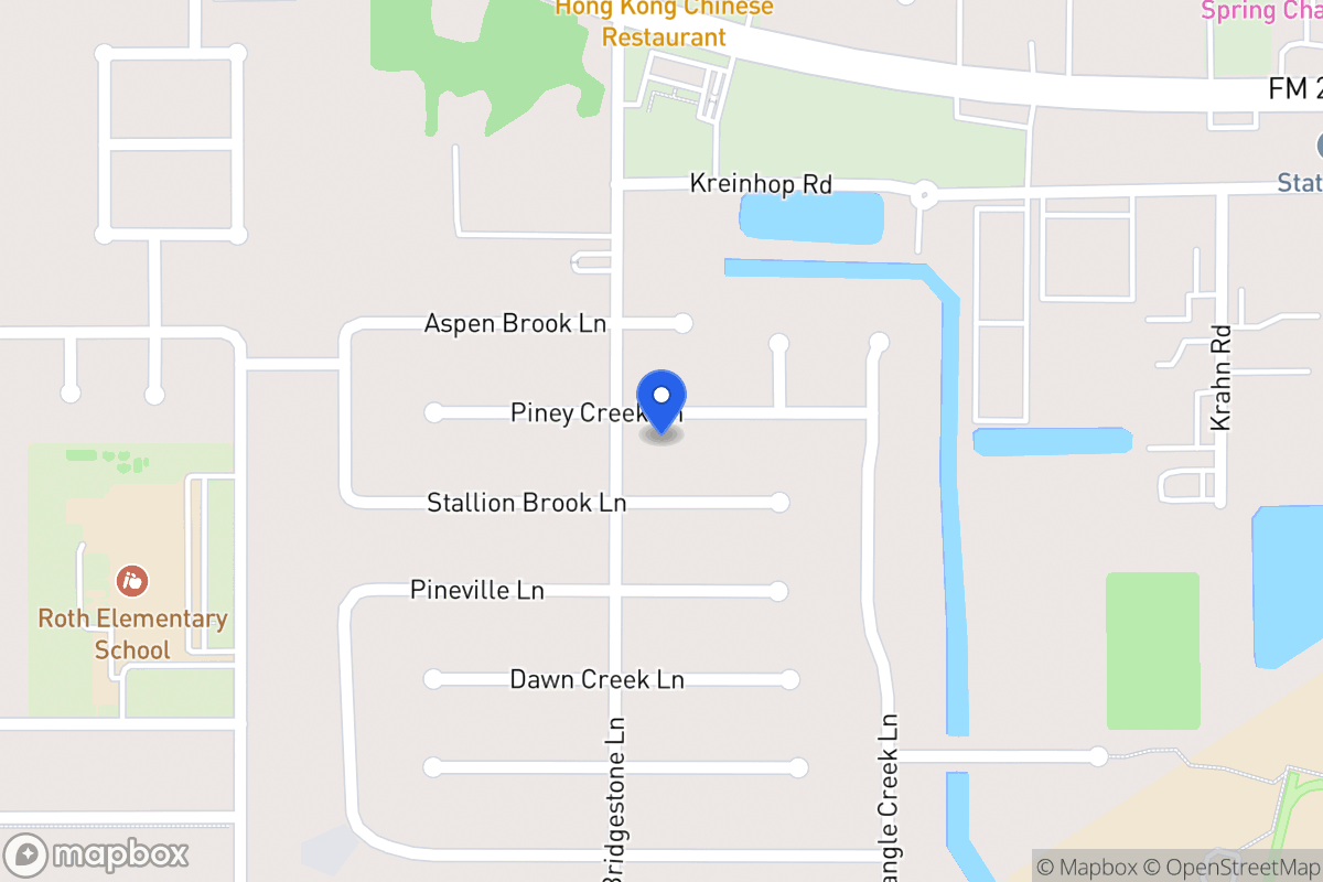 Map of 4315 Piney Creek Ln, Spring