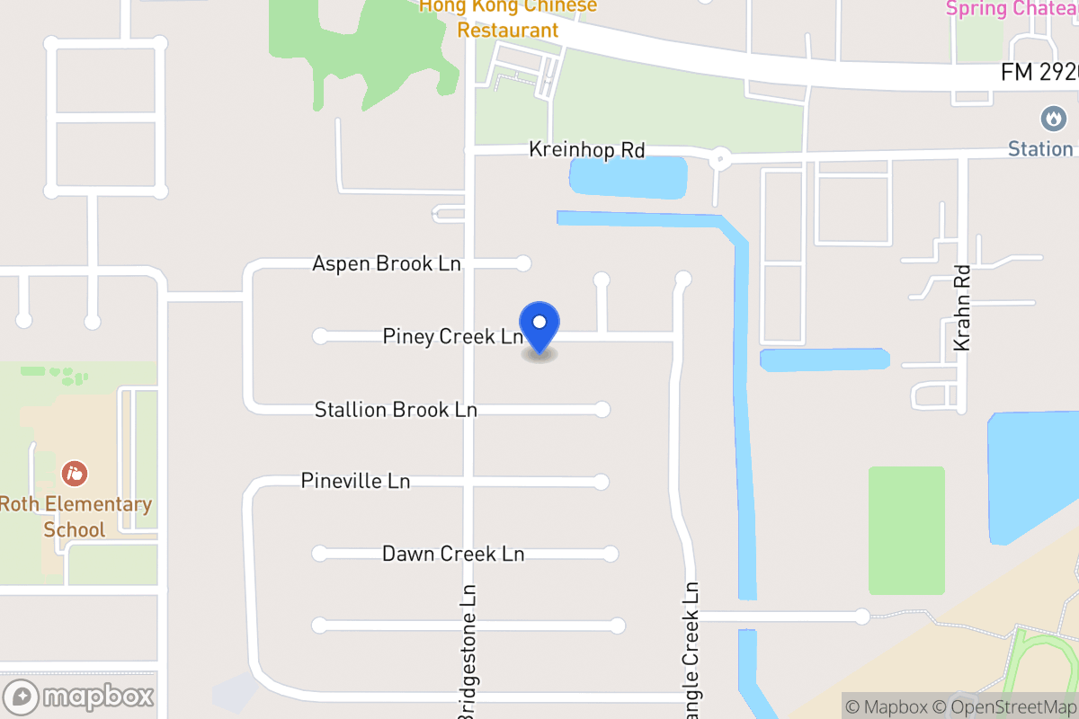 Map of 4307 Piney Creek Ln, Spring