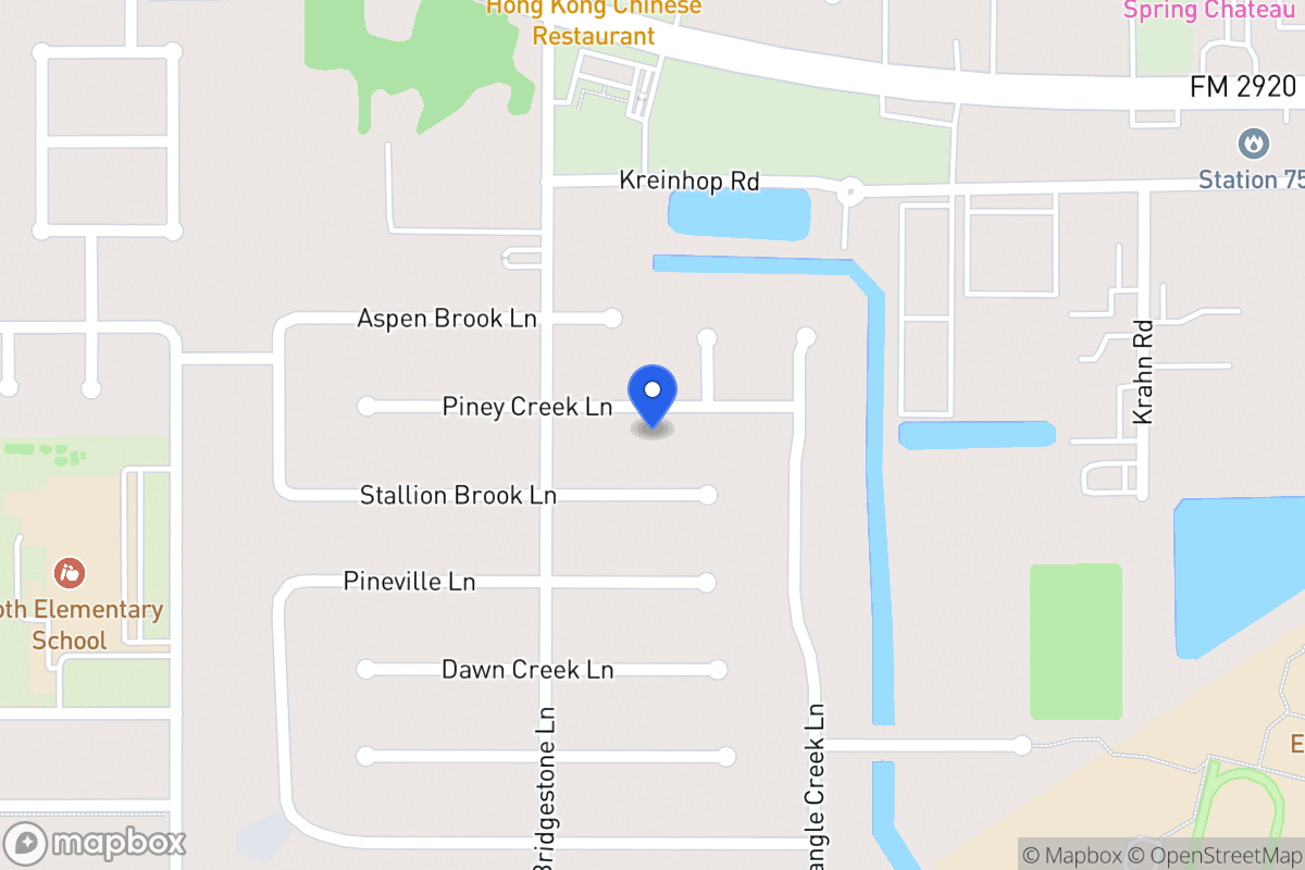 Map of 4303 Piney Creek Ln, Spring