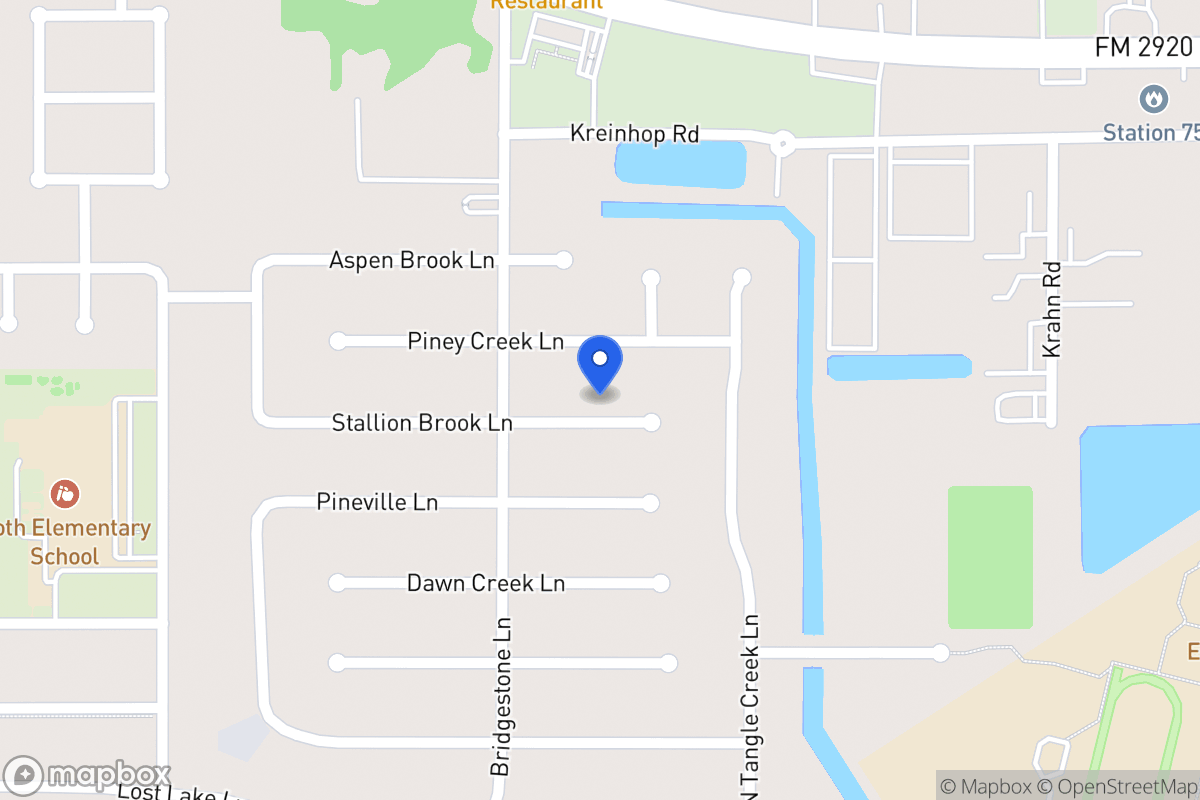 Map of 4302 Stallion Brook Ln, Spring