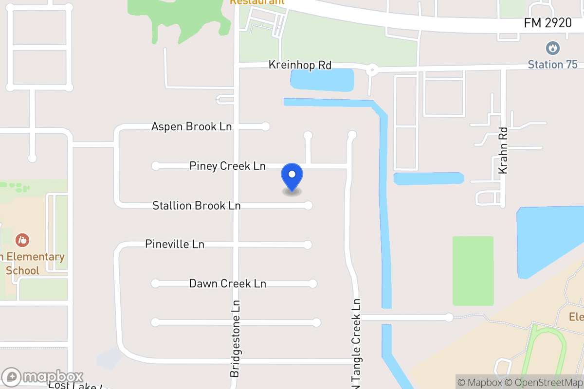 Map of 4214 Stallion Brook Ln, Spring