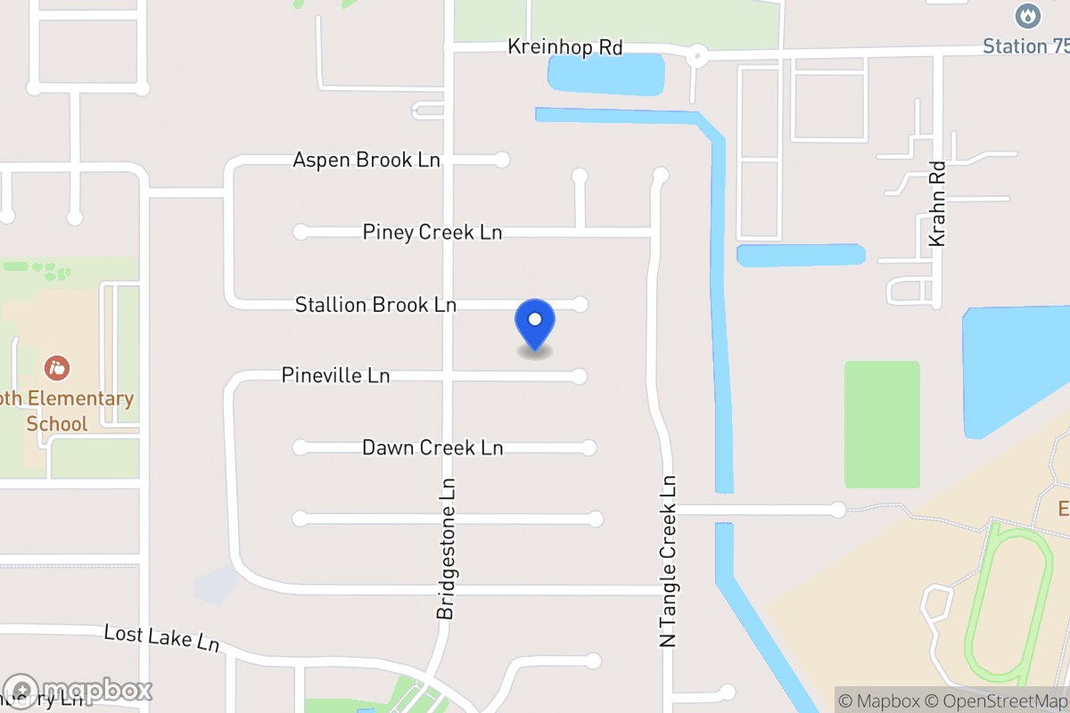 Map of 4302 Pineville Ln, Spring