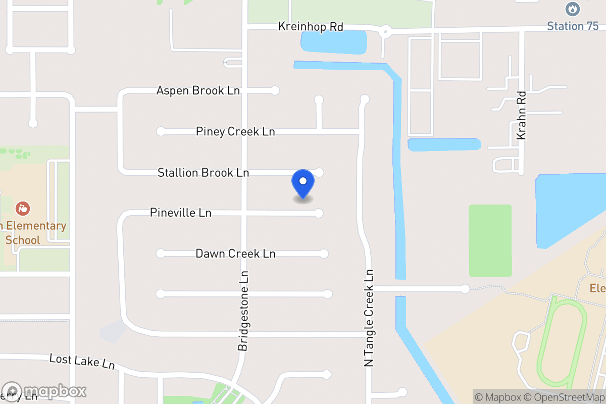 Map of 4214 Pineville Ln, Spring