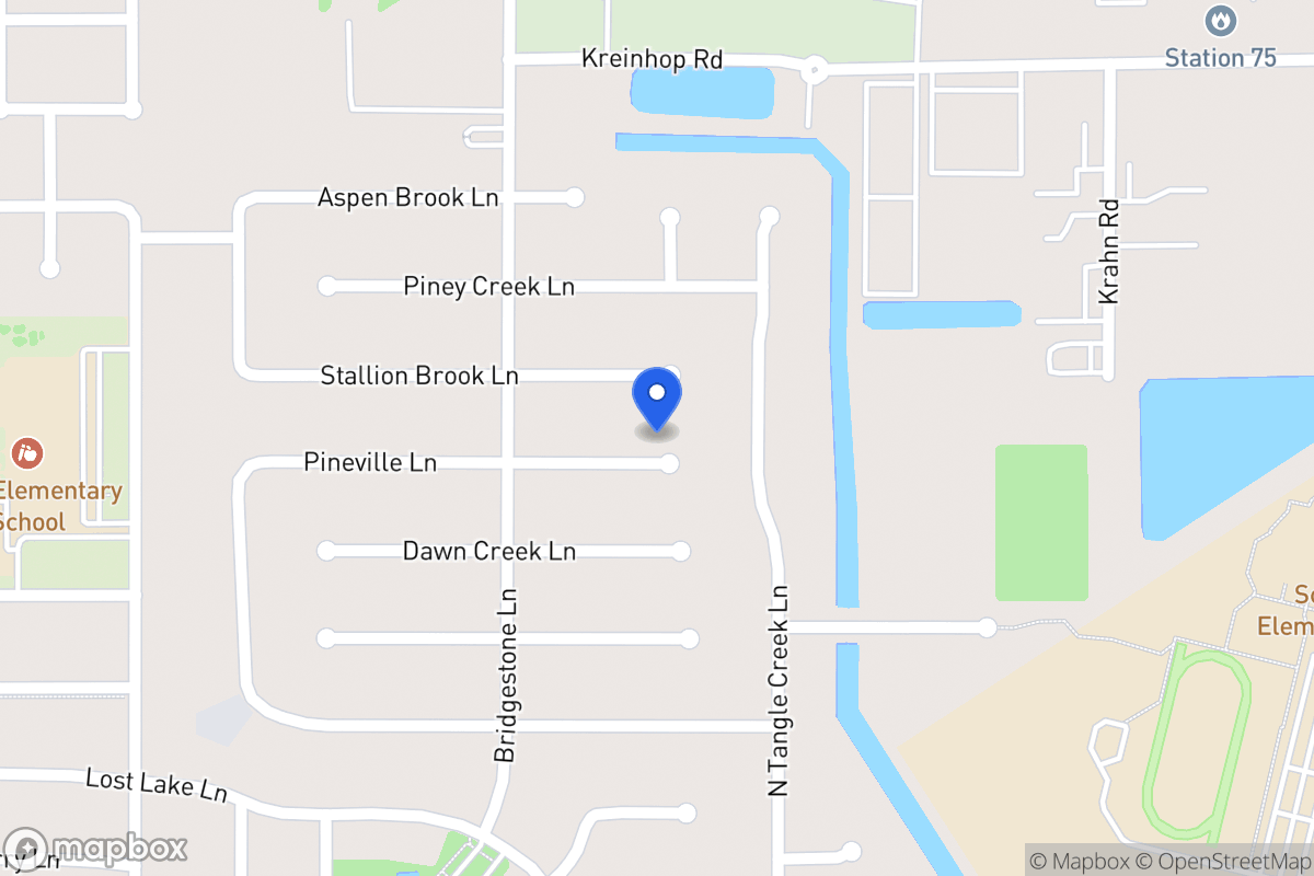Map of 4210 Pineville Ln, Spring