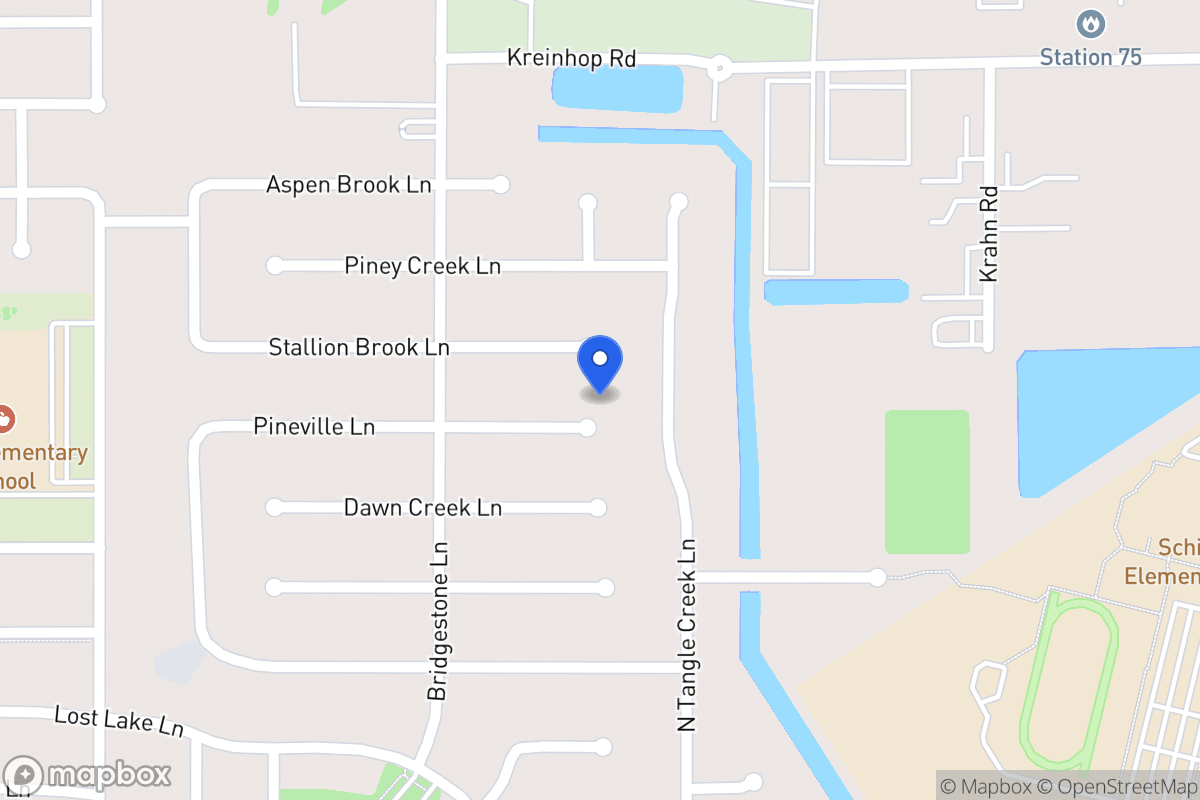 Map of 4206 Pineville Ln, Spring