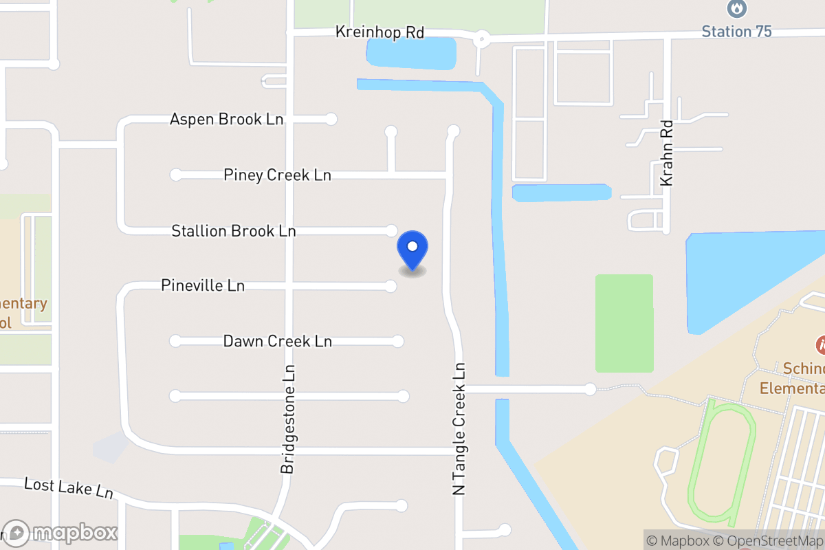 Map of 4202 Pineville Ln, Spring