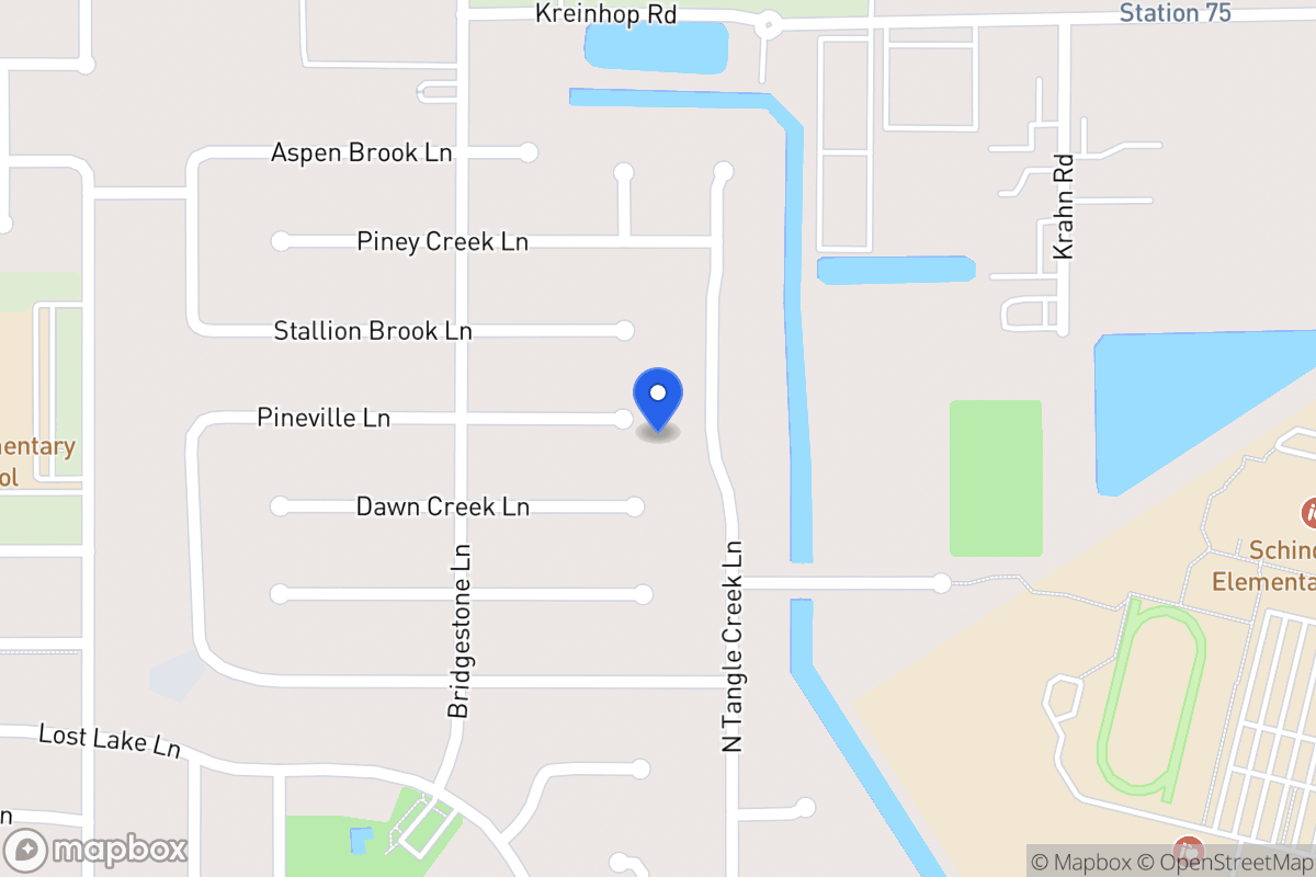 Map of 4203 Pineville Ln, Spring
