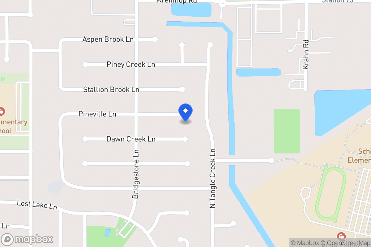 Map of 4207 Pineville Ln, Spring