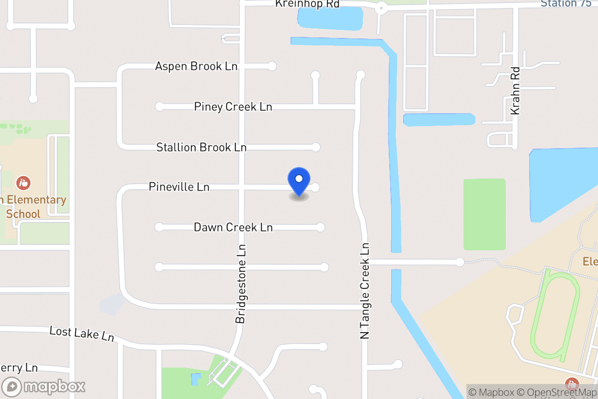 Map of 4215 Pineville Ln, Spring