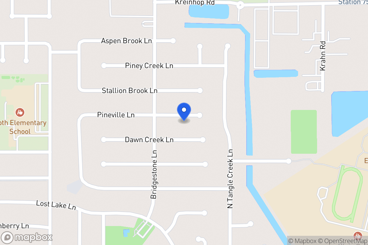 Map of 4303 Pineville Ln, Spring