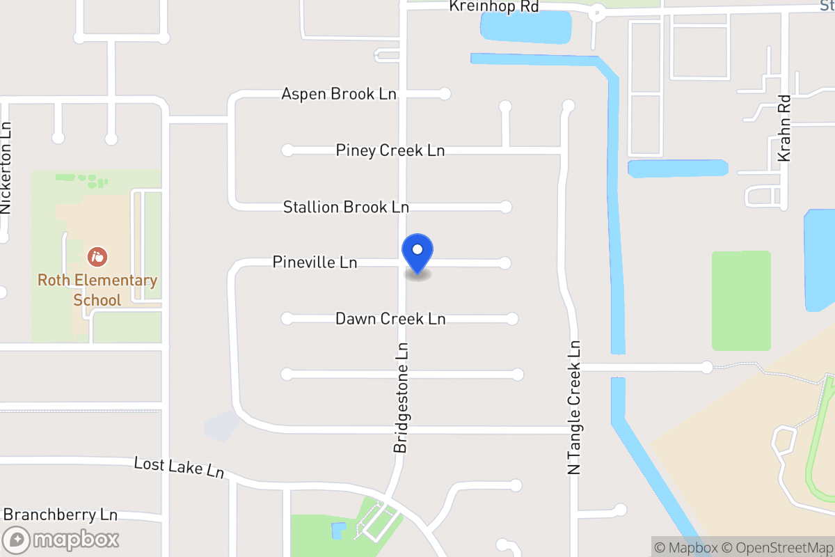 Map of 4319 Pineville Ln, Spring