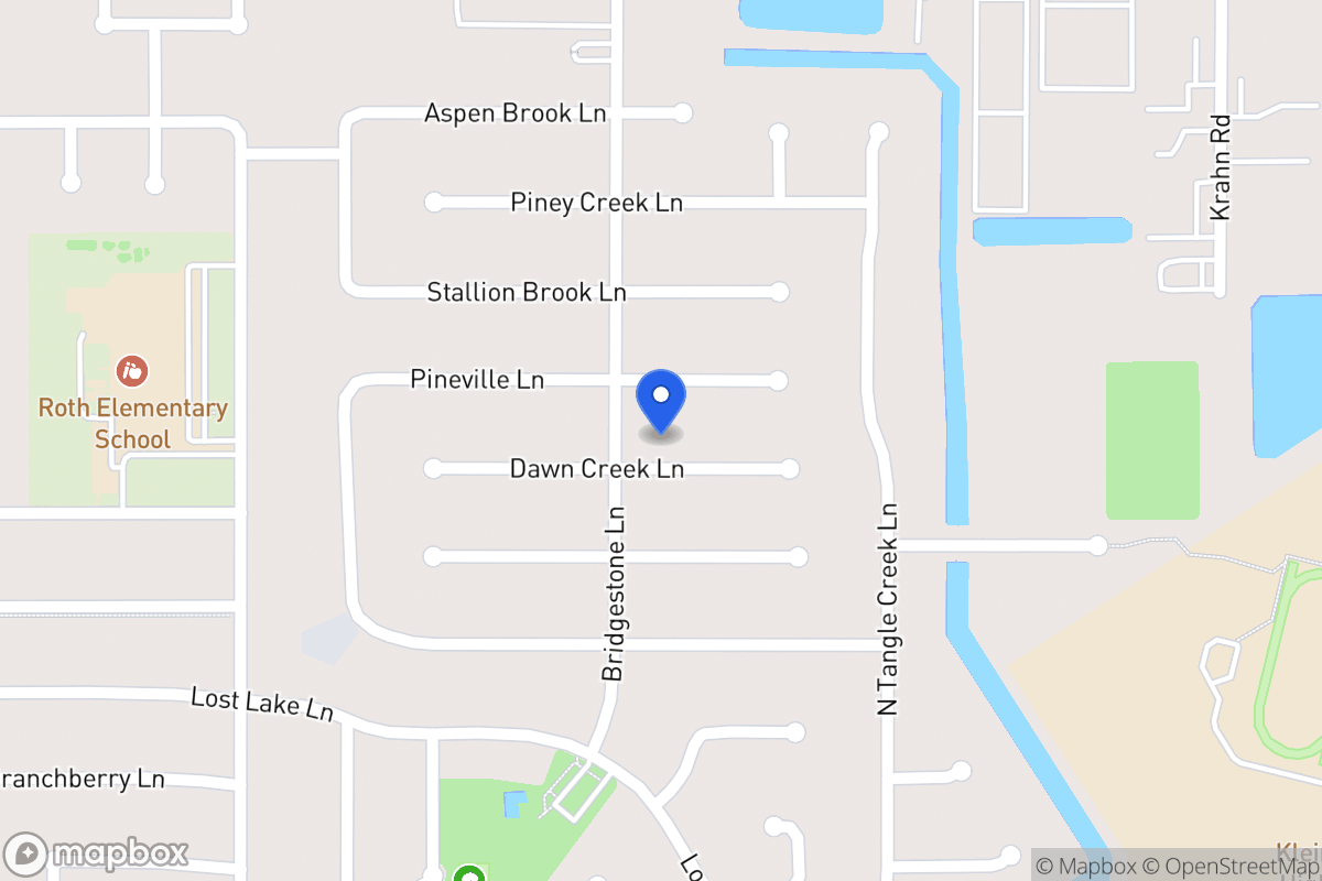 Map of 4314 Dawn Creek Ln, Spring