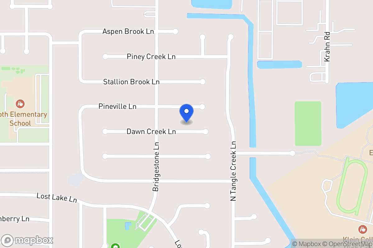 Map of 4302 Dawn Creek Ln, Spring