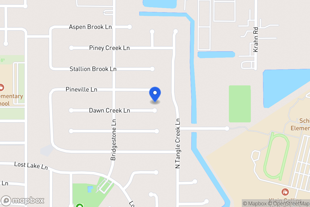 Map of 4210 Dawn Creek Ln, Spring