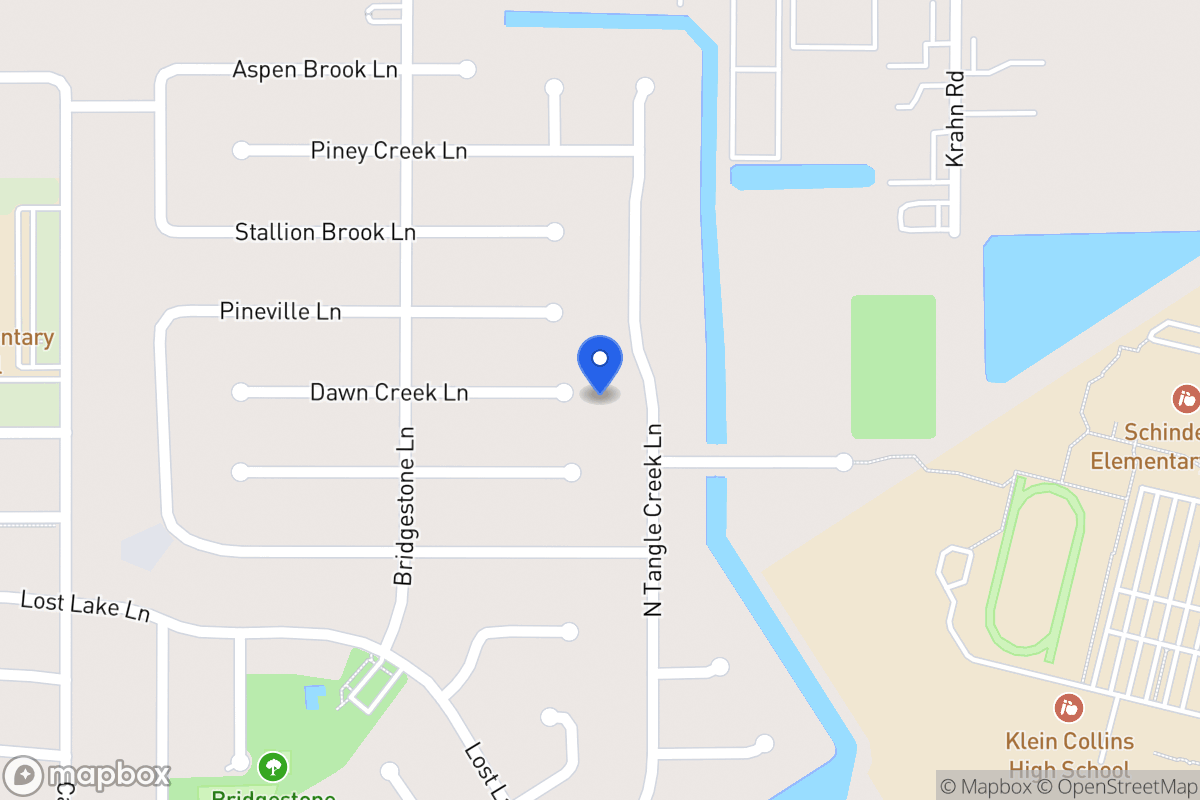 Map of 4203 Dawn Creek Ln, Spring
