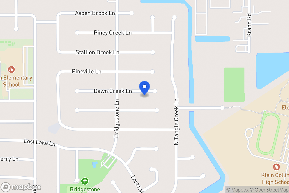 Map of 4219 Dawn Creek Ln, Spring