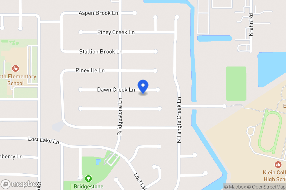 Map of 4303 Dawn Creek Ln, Spring