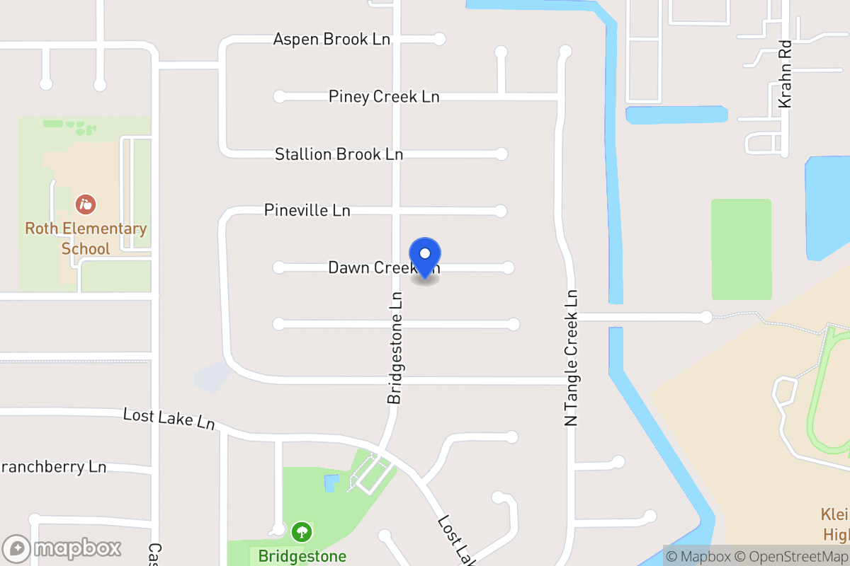 Map of 4315 Dawn Creek Ln, Spring