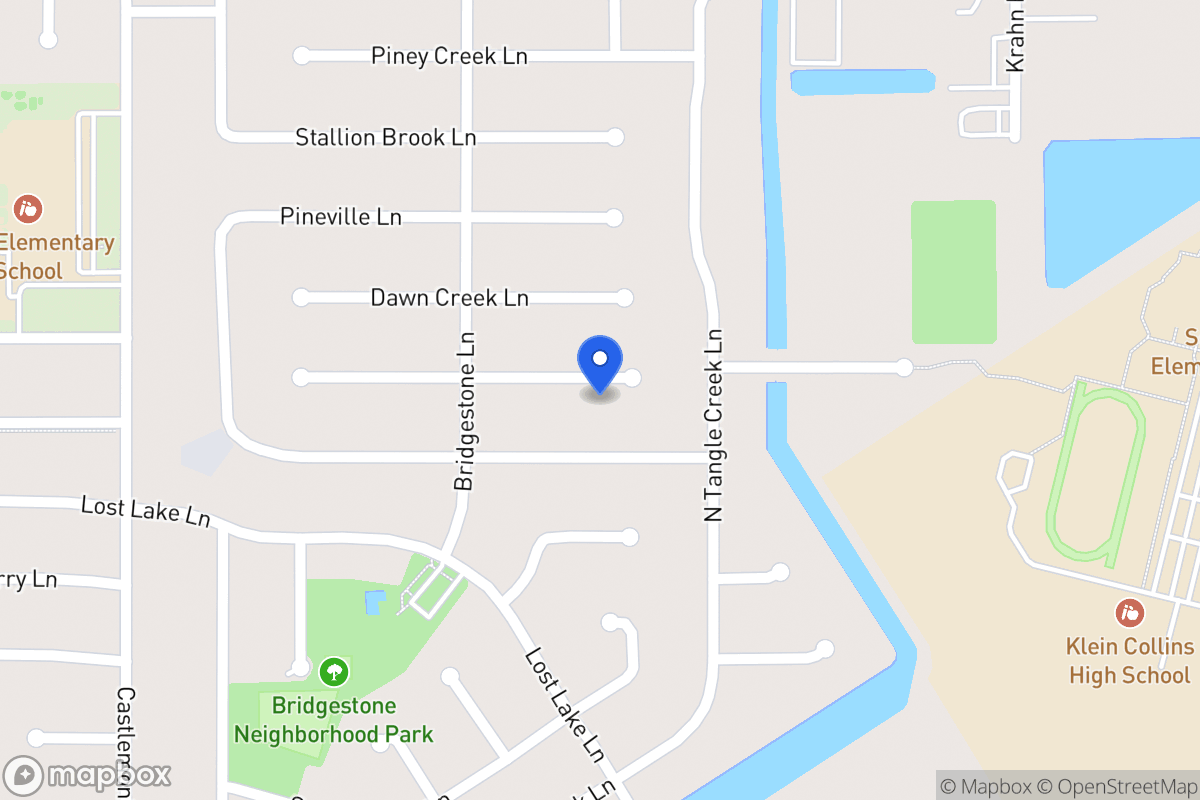 Map of 4215 Shalom Creek Ln, Spring