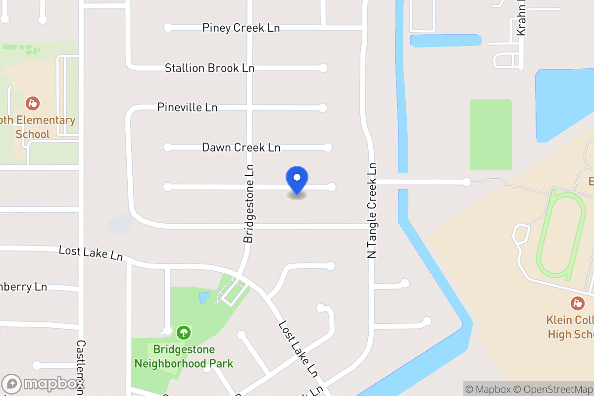 Map of 4303 Shalom Creek Ln, Spring