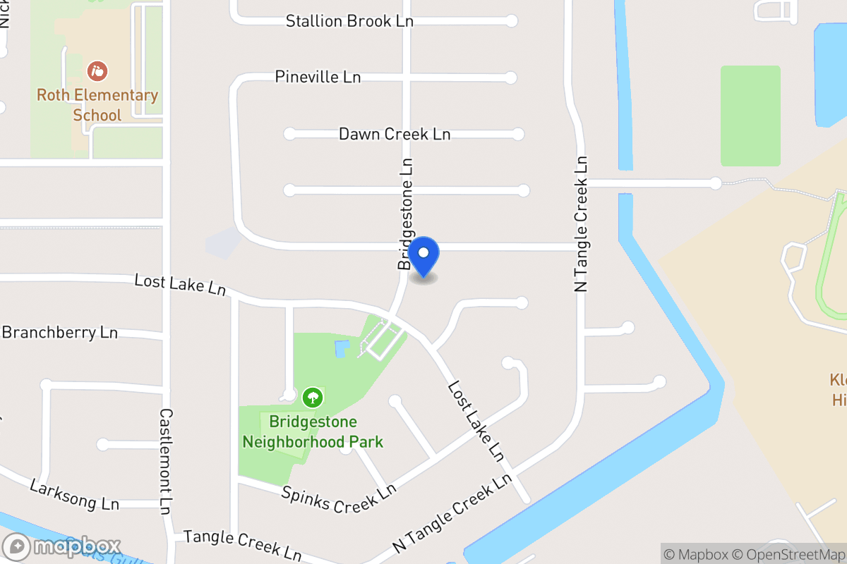 Map of 21510 Bridgestone Ln, Spring