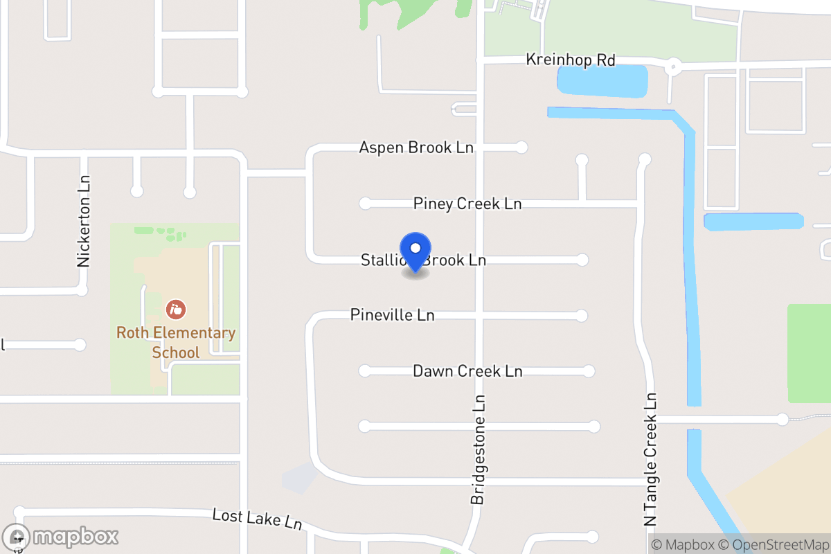 Map of 4419 Stallion Brook Ln, Spring