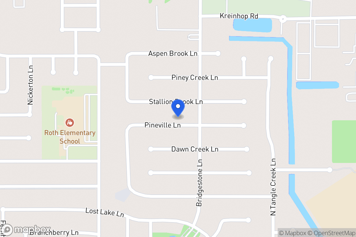 Map of 4414 Pineville Ln, Spring