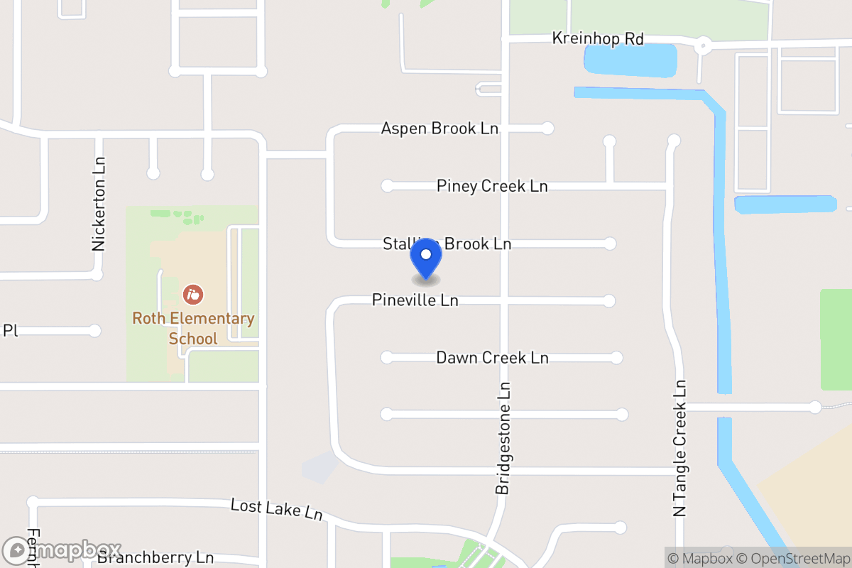 Map of 4422 Pineville Ln, Spring