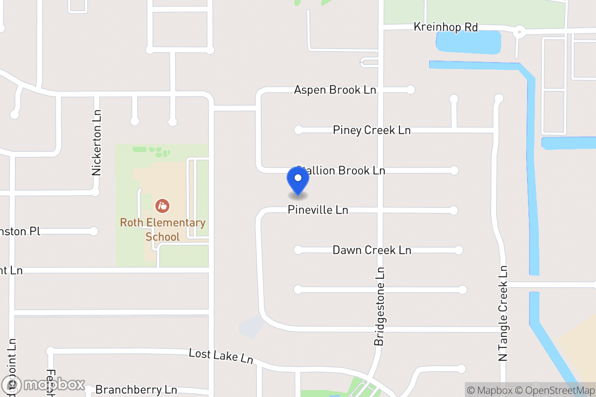 Map of 4510 Pineville Ln, Spring