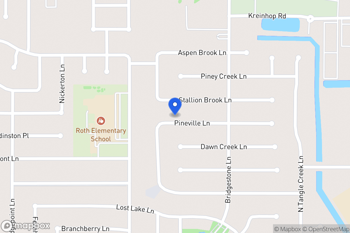 Map of 4514 Pineville Ln, Spring