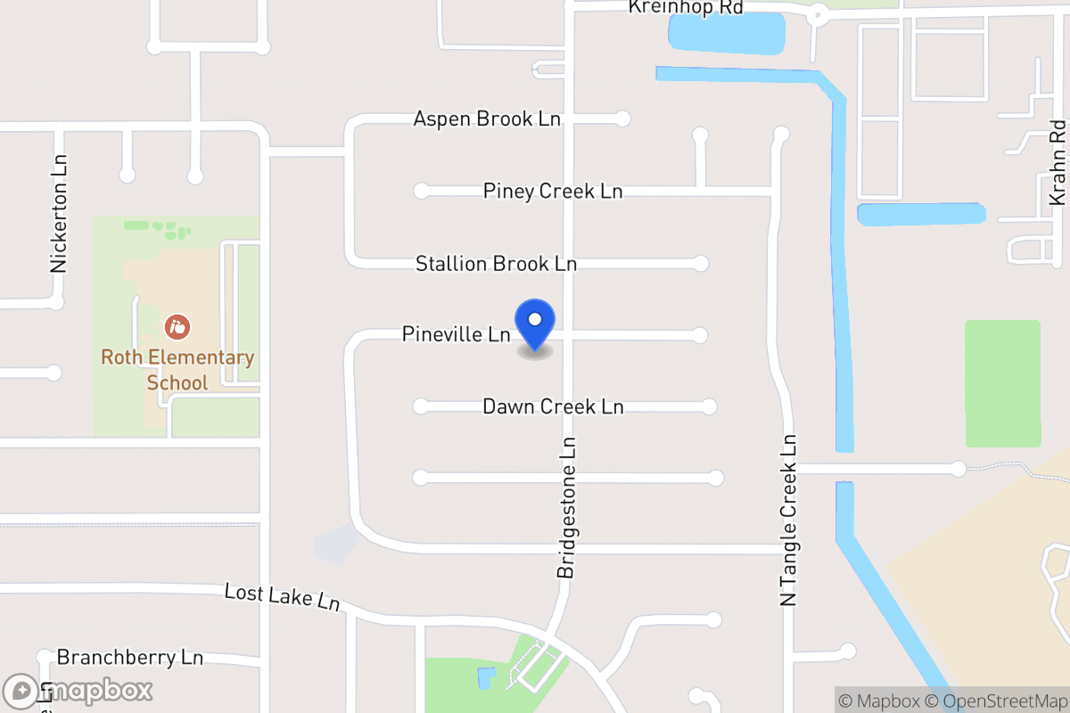 Map of 4407 Pineville Ln, Spring