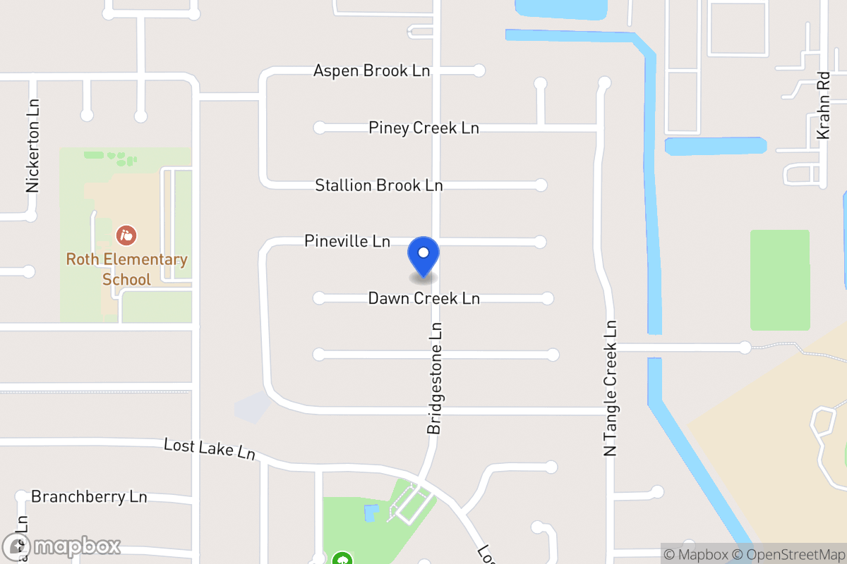 Map of 4402 Dawn Creek Ln, Spring