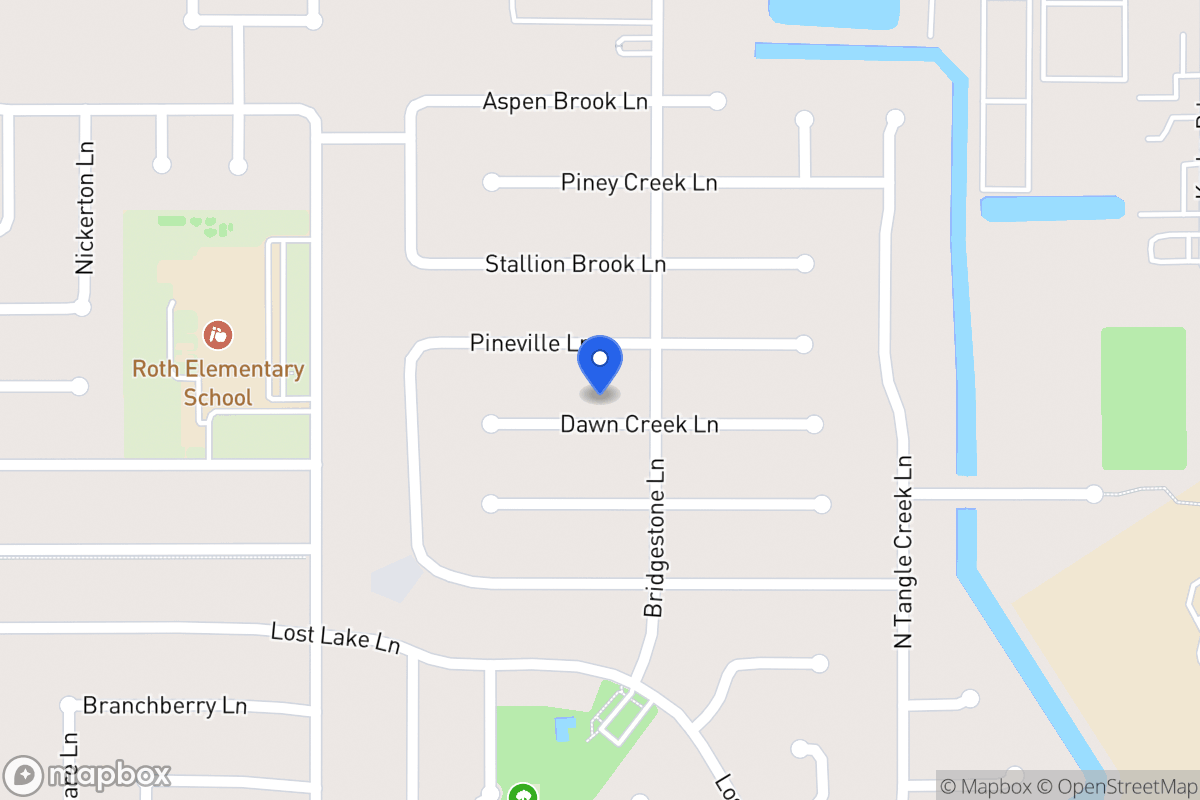 Map of 4410 Dawn Creek Ln, Spring