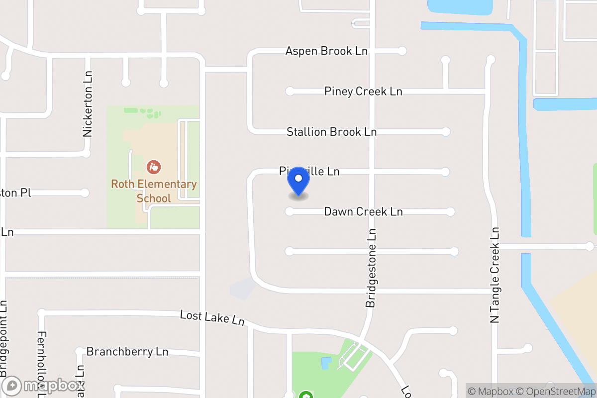 Map of 4510 Dawn Creek Ln, Spring
