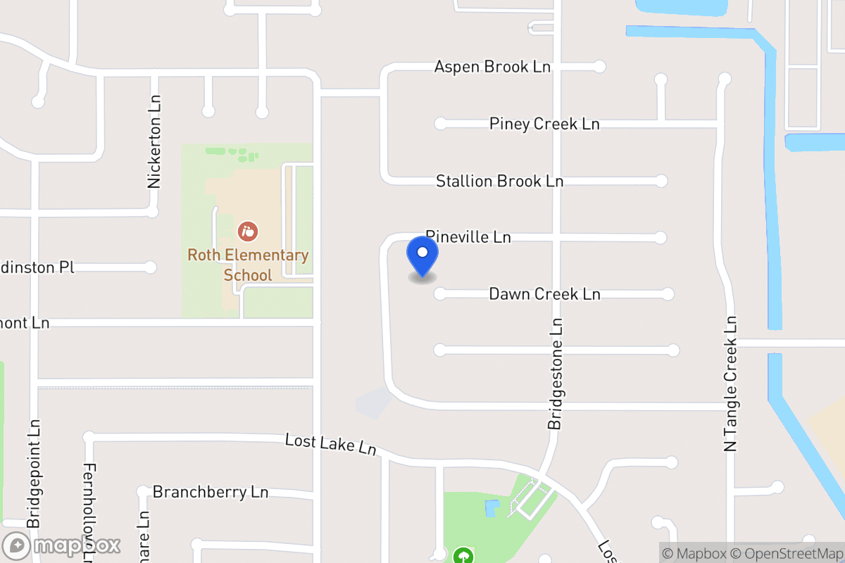 Map of 4518 Dawn Creek Ln, Spring