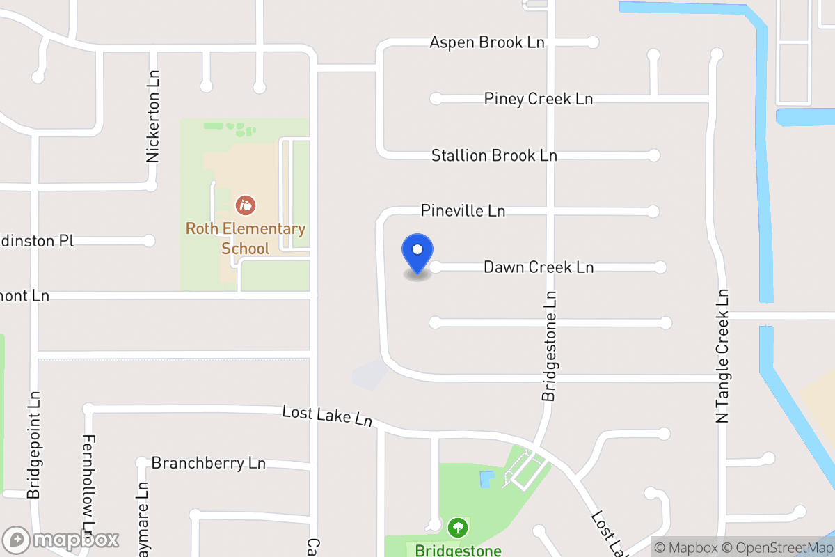 Map of 4519 Dawn Creek Ln, Spring